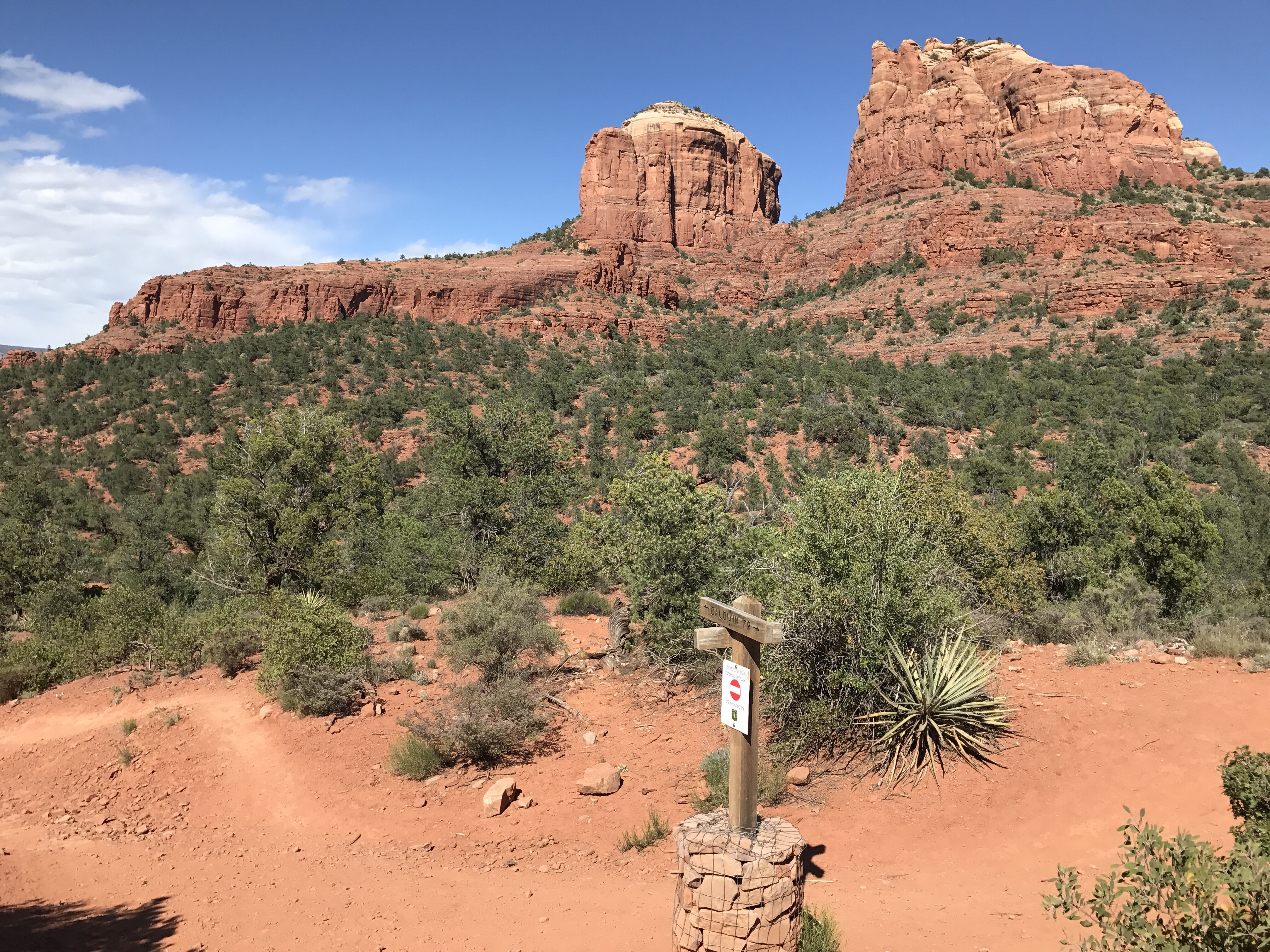 Getting closer again to Cathedral Rock as Baldwin Loop comes back to where I turned off from Templeton Trail. Sedona, AZ - 2017.04.28