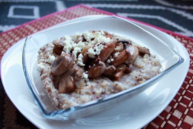 Savory Oats with Mushrooms