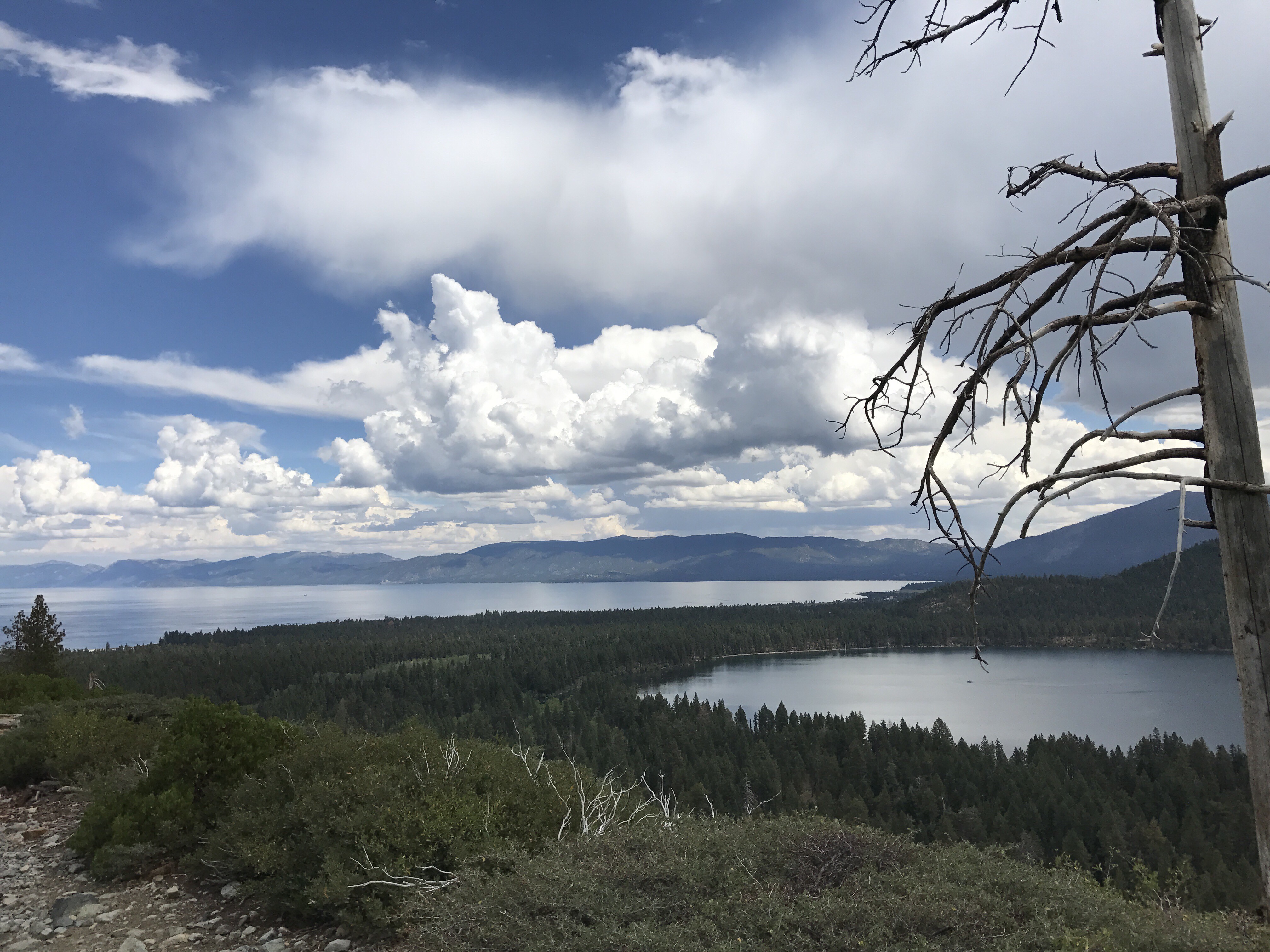 Lake Tahoe and Fallen Leaf Lake from Mount Tallac Trail - Lake Tahoe 2017.08.22