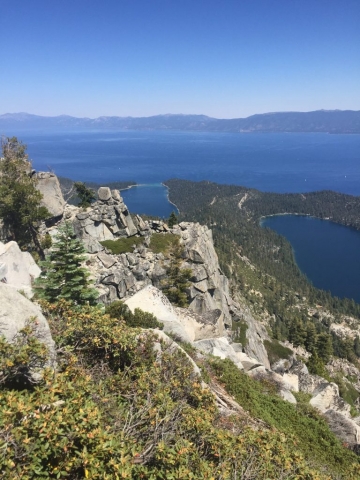 Another view from Maggie's Peak south. 8/25/2016 Lake Tahoe