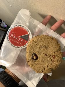 Oatmeal cranberry and coconut cookie (vegan & gluten-free) from The Bakery on Bergen
