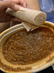 Shiro with Injera from Ras Plant Based