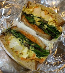 Tofu Chicken Curry Salad Sandwich from Meme's Healthy Nibbles